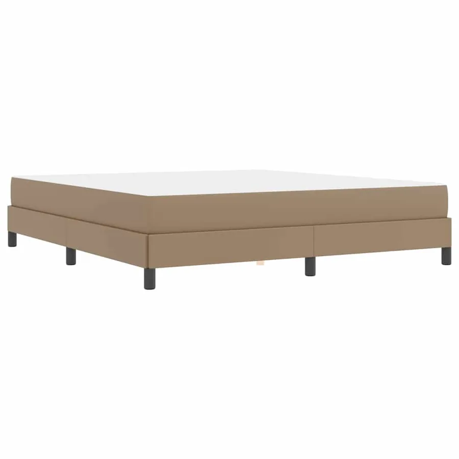 Cadre de lit avec matelas Cappuccino 180 x 200 cm tissu - 9