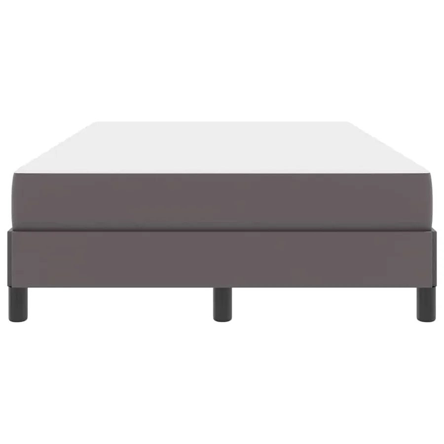 Cadre de lit avec matelas Gris 120 x 200 cm tissu - 7