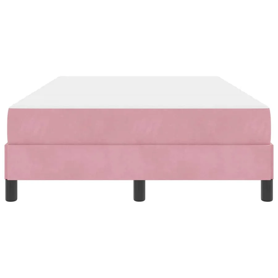 Lit à ressorts avec matelas Rose 120 x 210 cm tissu - 5
