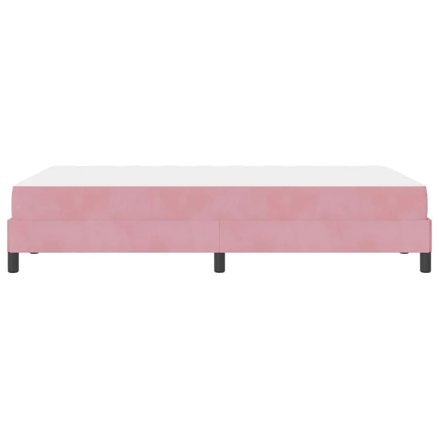Lit à ressorts avec matelas Rose 120 x 210 cm tissu - 6