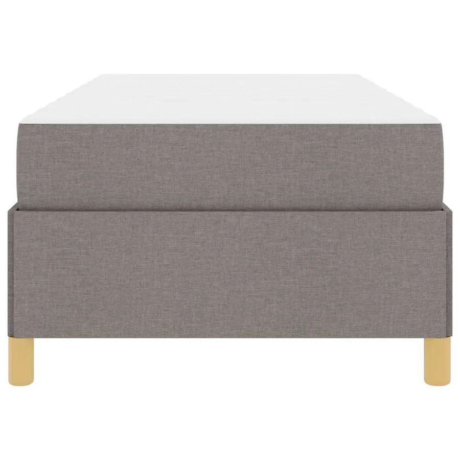 Cadre de lit avec matelas Taupe 90 x 190 cm tissu - 7