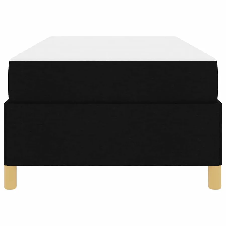 Cadre de lit avec matelas Noir 100 x 200 cm tissu - 7