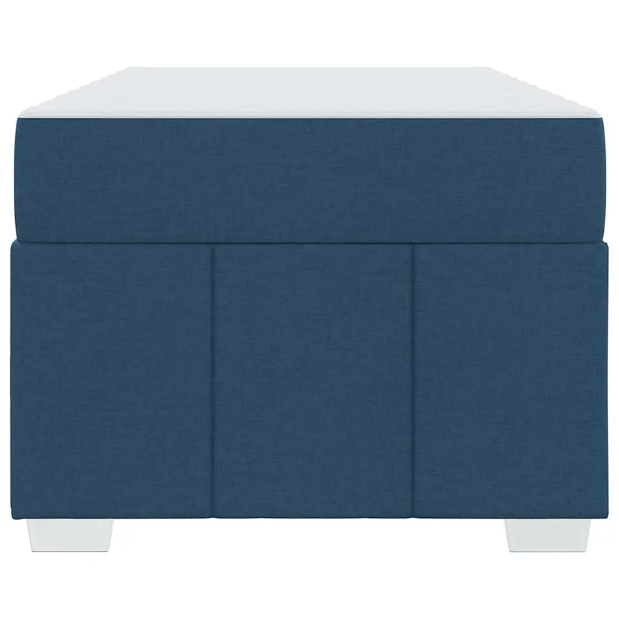 Cadre de lit avec matelas Bleu 90 x 200 cm tissu - 7