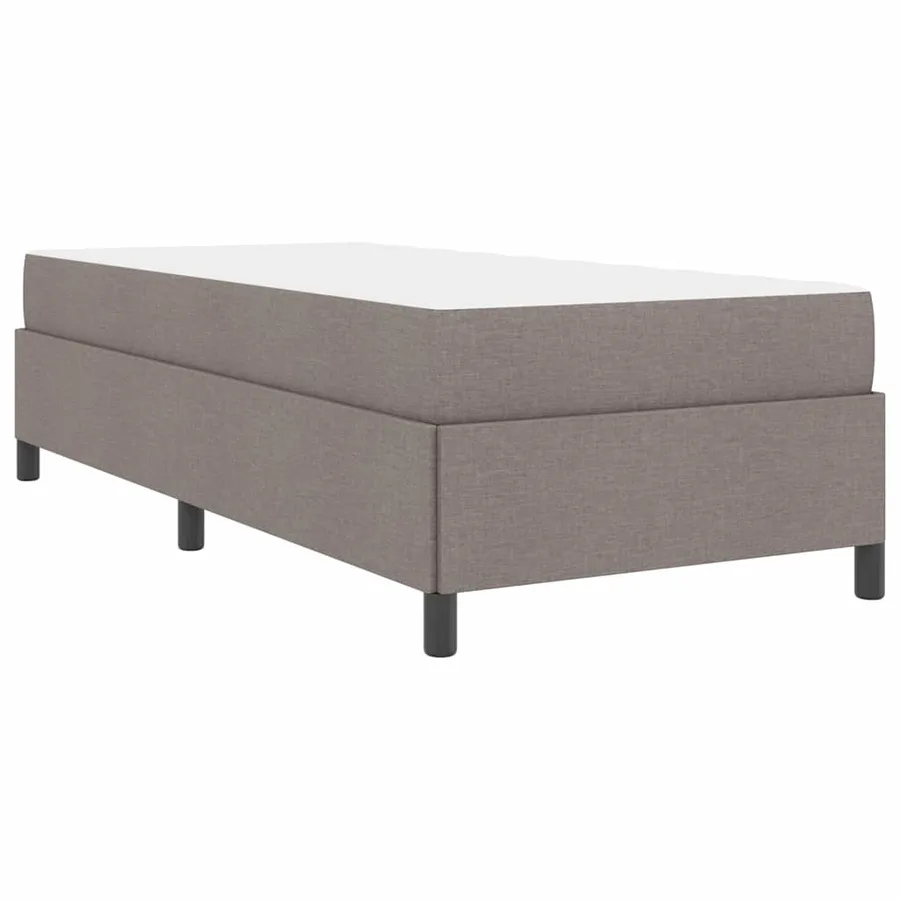 Lit à ressorts Taupe 80 x 200 cm tissu - 9