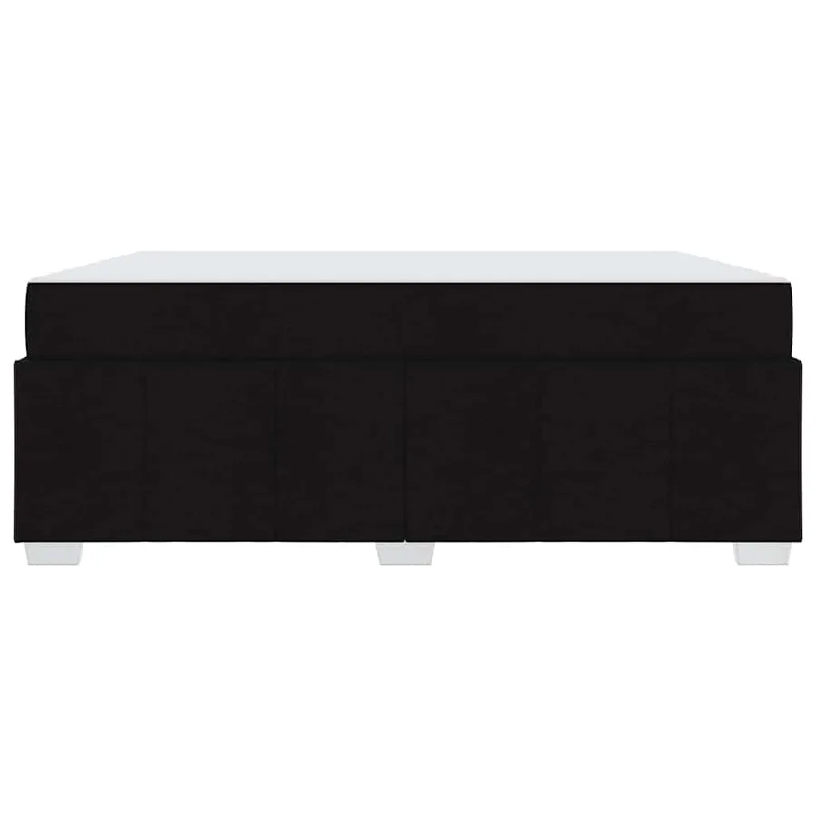 Cadre de lit avec matelas Noir 180 x 200 cm tissu - 7