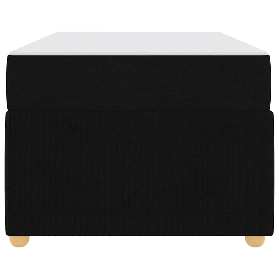 Cadre de lit avec matelas Noir 80 x 200 cm tissu - 6