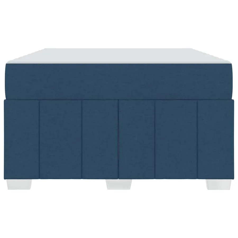 Cadre de lit avec matelas Bleu 120 x 200 cm tissu - 7