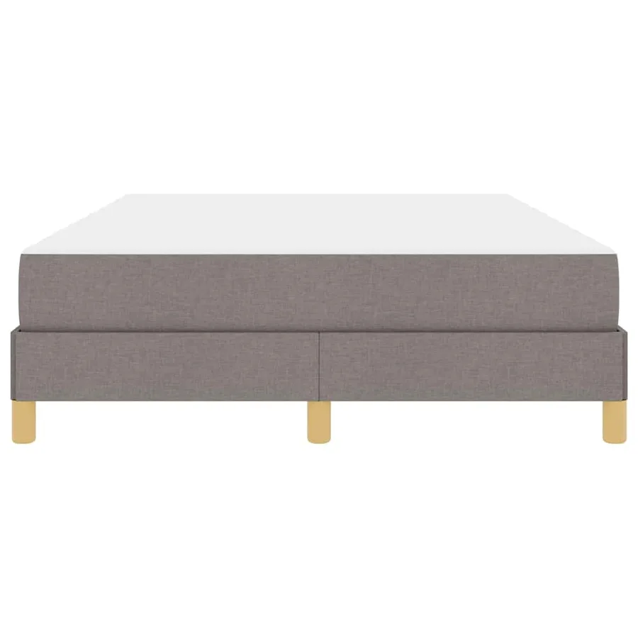 Lit à ressorts avec matelas Taupe 140 x 200 cm tissu - 7