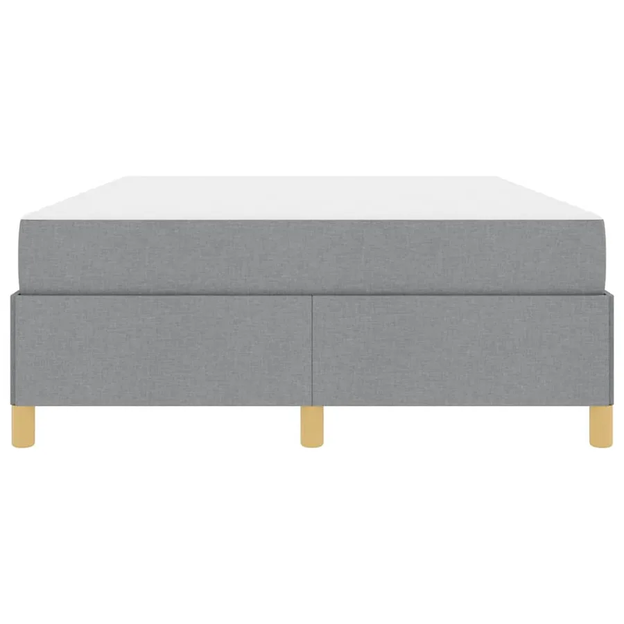 Cadre de lit avec matelas Gris clair 140 x 200 cm tissu - 7