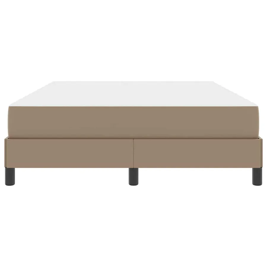 Cadre de lit avec matelas Cappuccino 140 x 190 cm tissu - 7