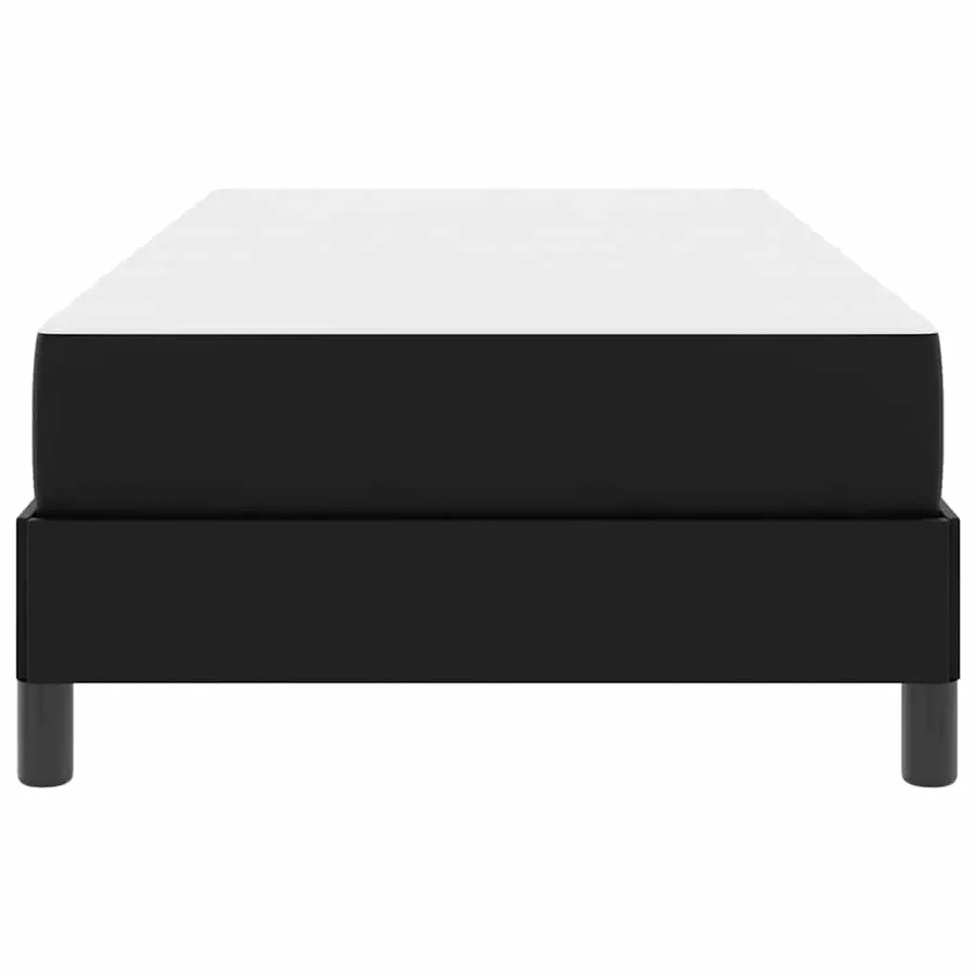 Cadre de lit avec matelas Noir 100 x 200 cm tissu - 7