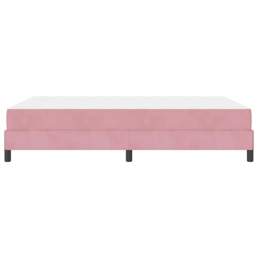Lit à ressorts avec matelas Rose 140 x 220 cm tissu - 6
