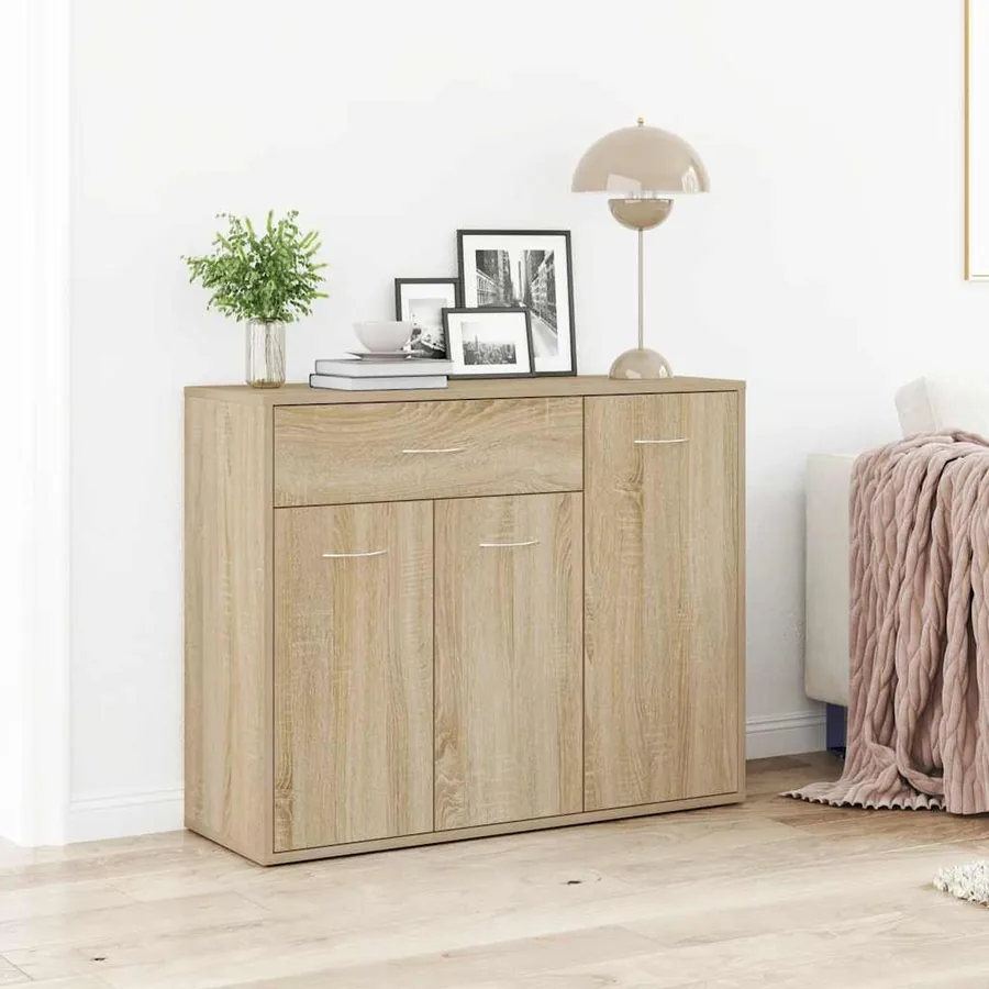 Buffet Chêne sonoma 88x30x70 cm Bois d'ingénierie