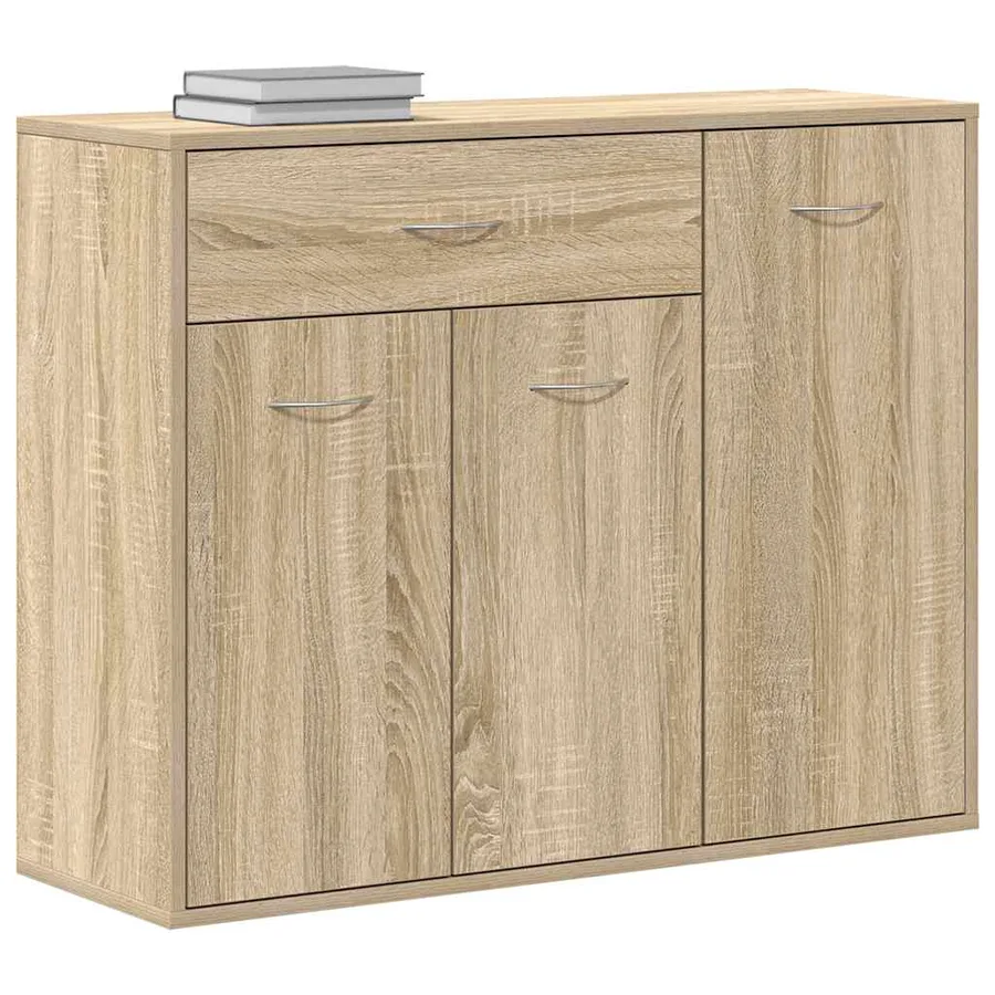 Buffet Chêne sonoma 88x30x70 cm Bois d'ingénierie - 4