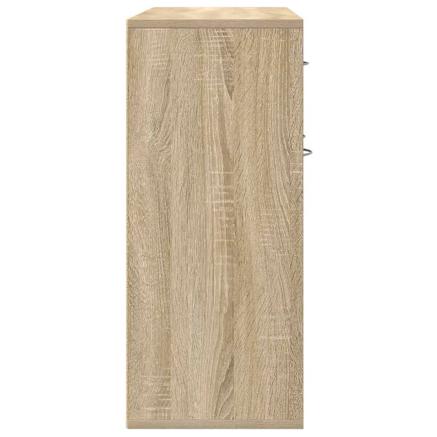Buffet Chêne sonoma 88x30x70 cm Bois d'ingénierie - 7