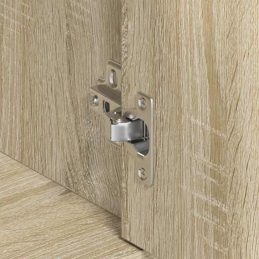 Buffet Chêne sonoma 88x30x70 cm Bois d'ingénierie - 9