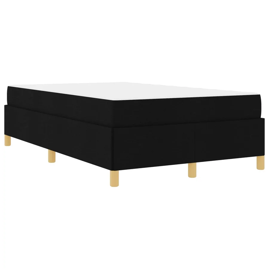 Cadre de lit avec matelas Noir 120 x 200 cm tissu - 4
