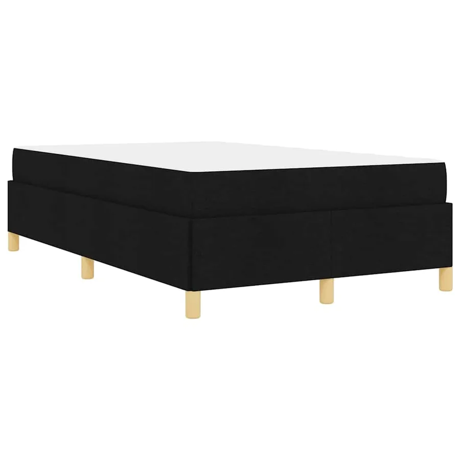 Cadre de lit avec matelas Noir 120 x 200 cm tissu - 9