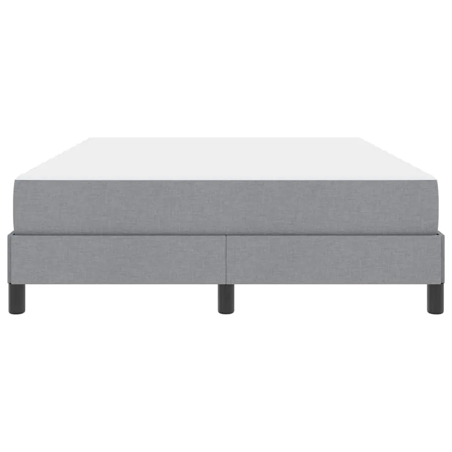Lit à ressorts avec matelas Gris clair 140 x 190 cm tissu - 7