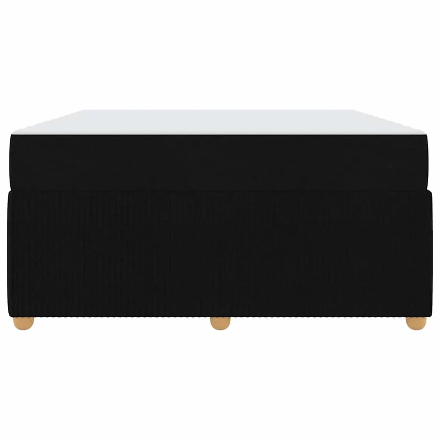 Cadre de lit avec matelas Noir 140 x 200 cm tissu - 5