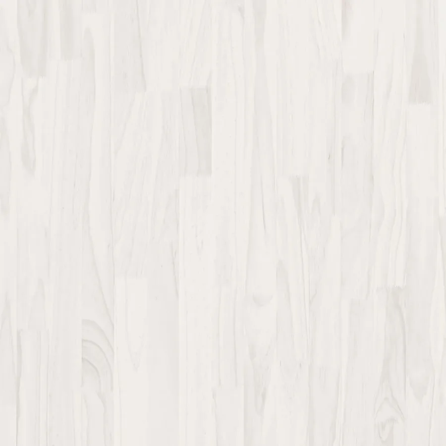 Table de chevet Blanc 60x36x64 cm Bois de pin massif - 8