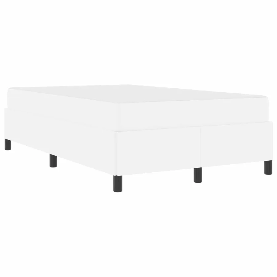 Cadre de lit avec matelas Blanc 120 x 200 cm tissu - 4