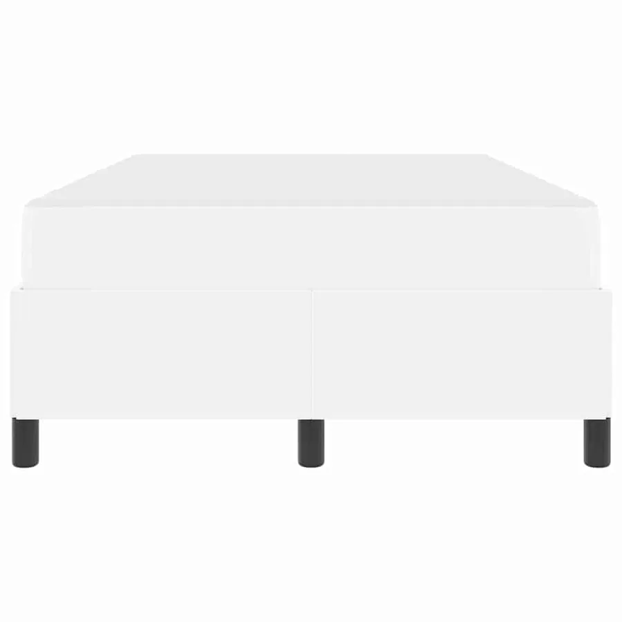 Cadre de lit avec matelas Blanc 120 x 200 cm tissu - 7