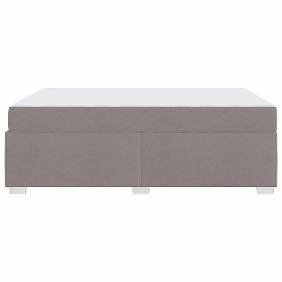Cadre de lit avec matelas Taupe 160 x 200 cm tissu - 6