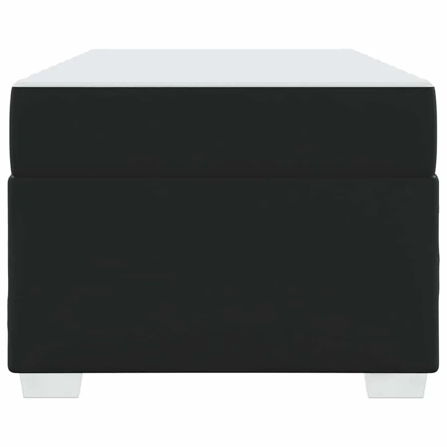 Cadre de lit avec matelas Noir 80 x 200 cm tissu - 5
