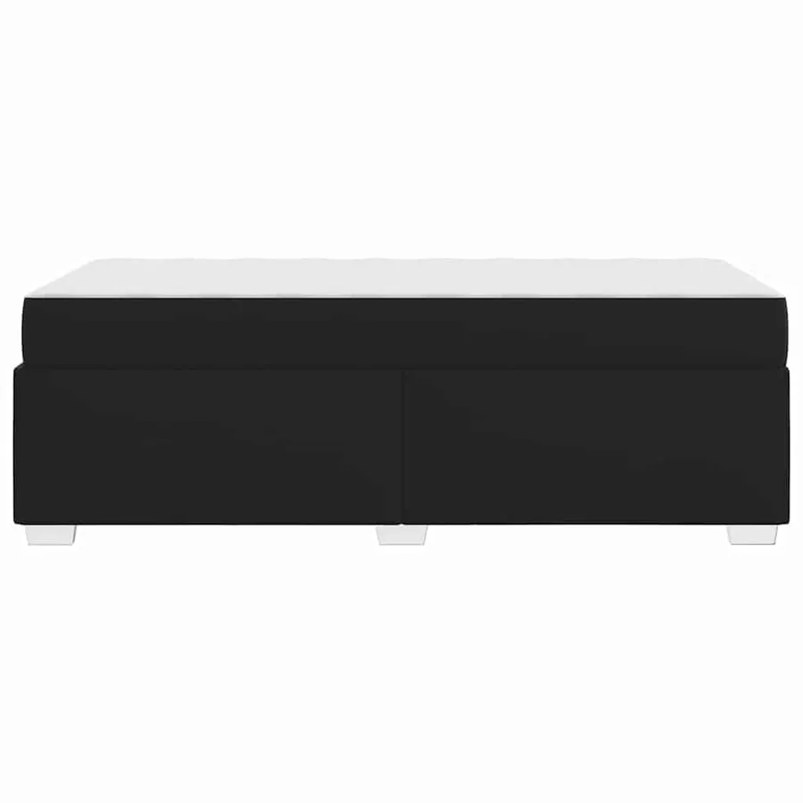 Cadre de lit avec matelas Noir 80 x 200 cm tissu - 6
