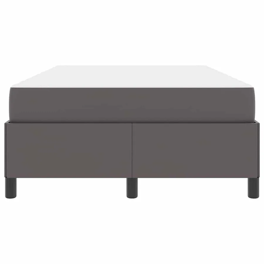 Cadre de lit avec matelas Gris 120 x 200 cm tissu - 7