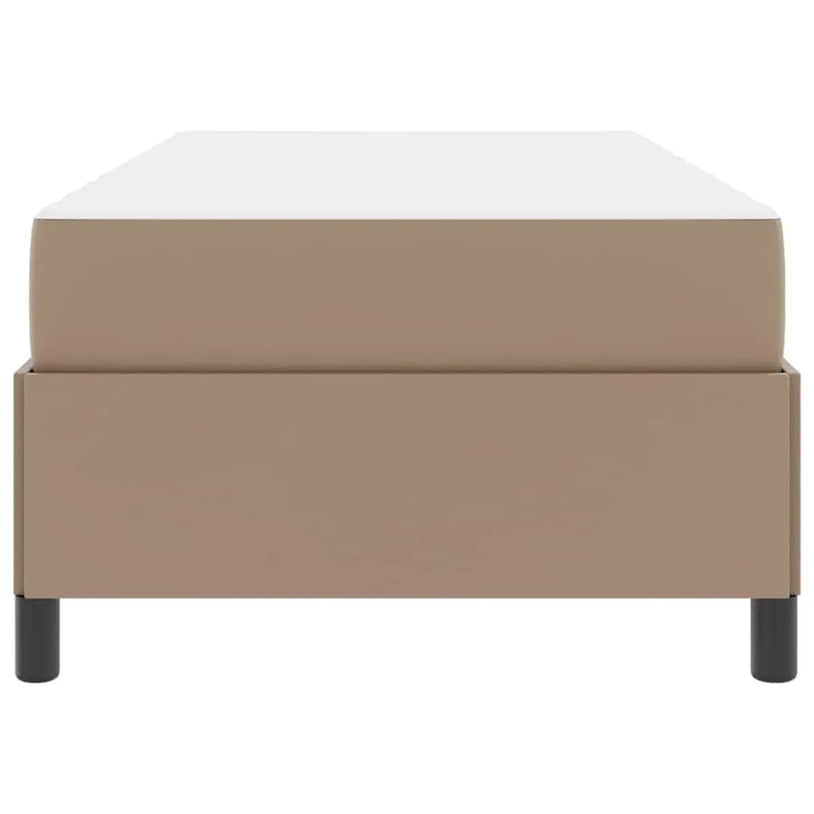 Cadre de lit avec matelas Cappuccino 100 x 200 cm tissu - 7