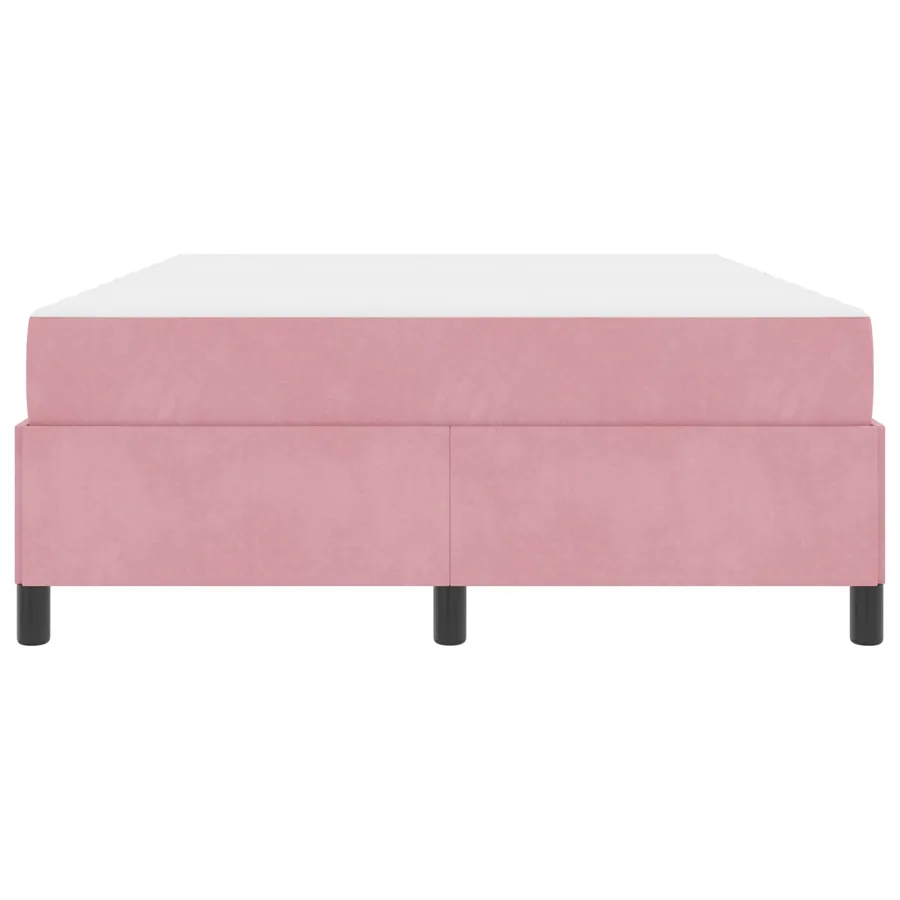 Cadre de lit avec matelas Rose 160 x 200 cm tissu - 7