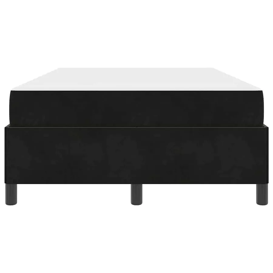Cadre de lit avec matelas Noir 120 x 200 cm tissu - 7