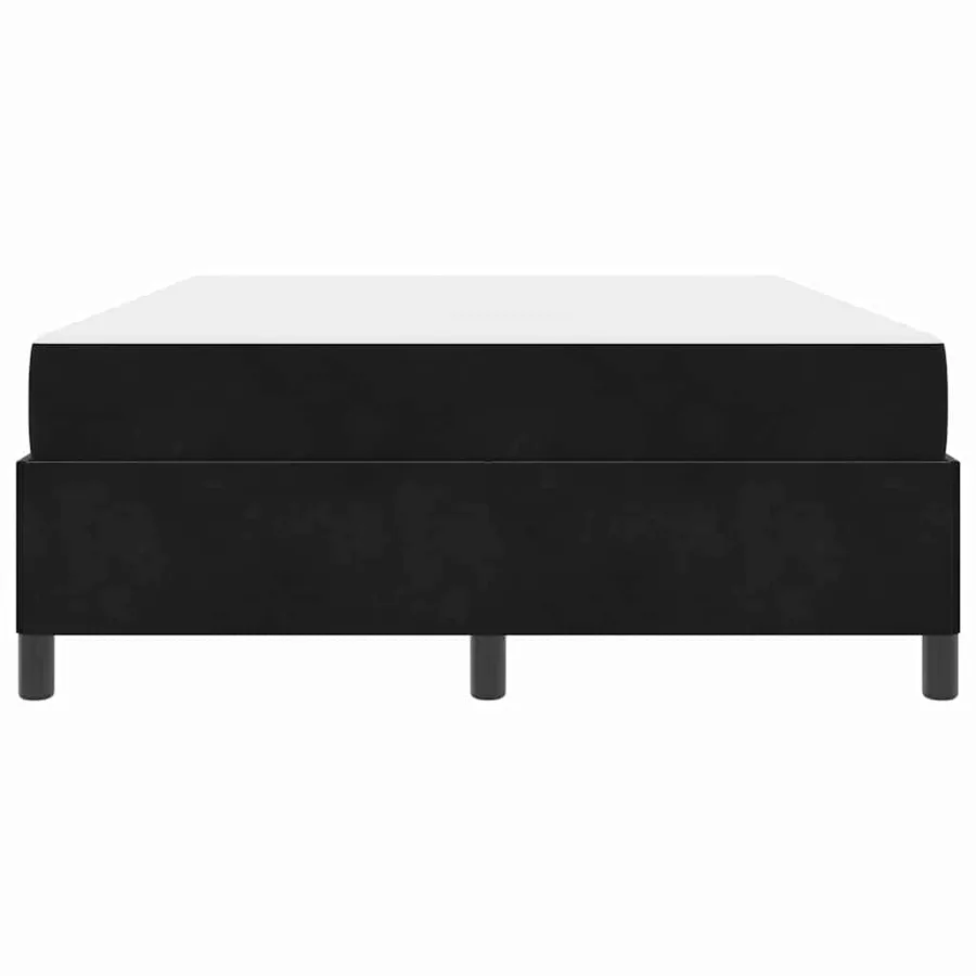 Cadre de lit avec matelas Noir 140 x 200 cm tissu - 7