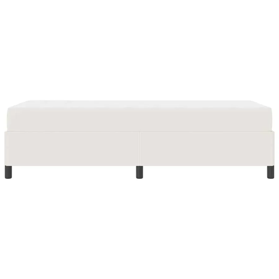 Cadre de lit avec matelas Crème 100 x 200 cm tissu - 6