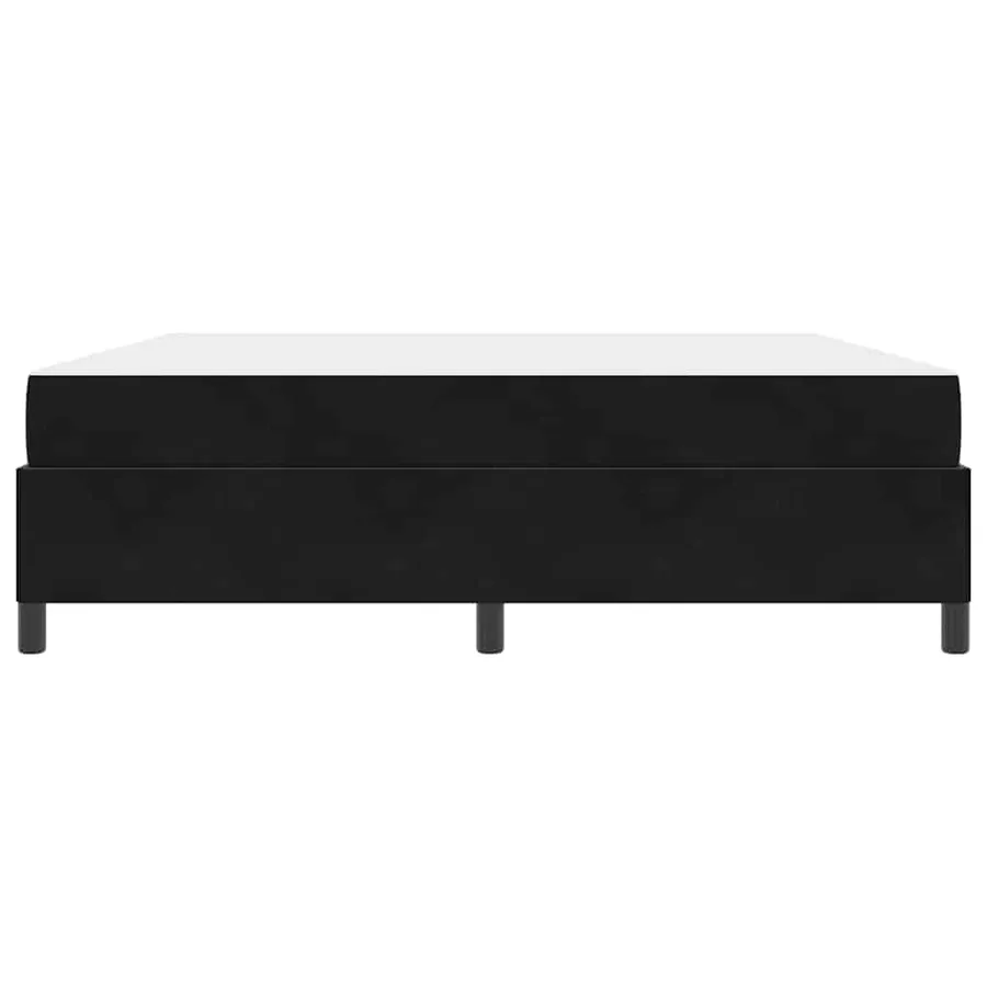 Cadre de lit avec matelas Noir 180 x 200 cm tissu - 7