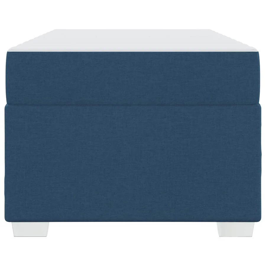 Cadre de lit avec matelas Bleu 80 x 200 cm tissu - 6