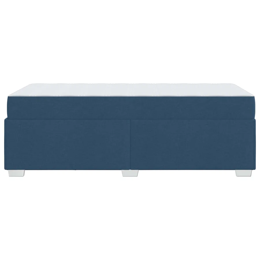 Cadre de lit avec matelas Bleu 80 x 200 cm tissu - 7