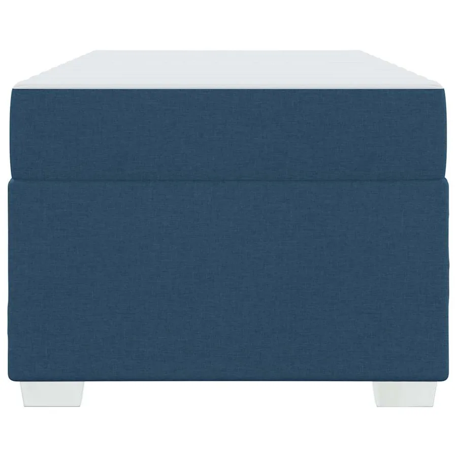 Cadre de lit avec matelas Bleu 90 x 190 cm tissu - 5