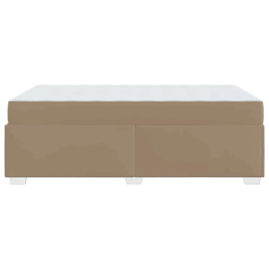 Cadre de lit avec matelas Cappuccino 100 x 200 cm tissu - 6