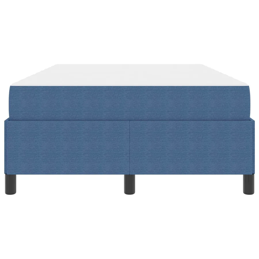 Cadre de lit avec matelas Bleu 120 x 200 cm tissu - 6