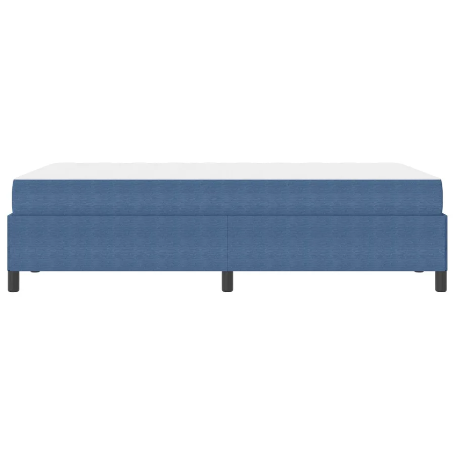 Cadre de lit avec matelas Bleu 120 x 200 cm tissu - 7