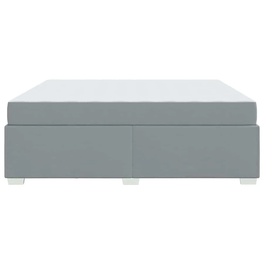 Cadre de lit avec matelas Gris clair 180 x 200 cm tissu - 6