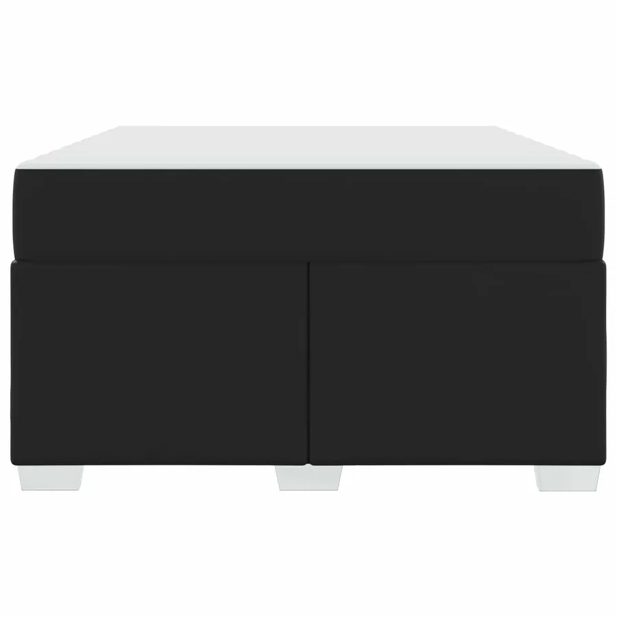 Cadre de lit avec matelas Noir 120 x 200 cm tissu - 6