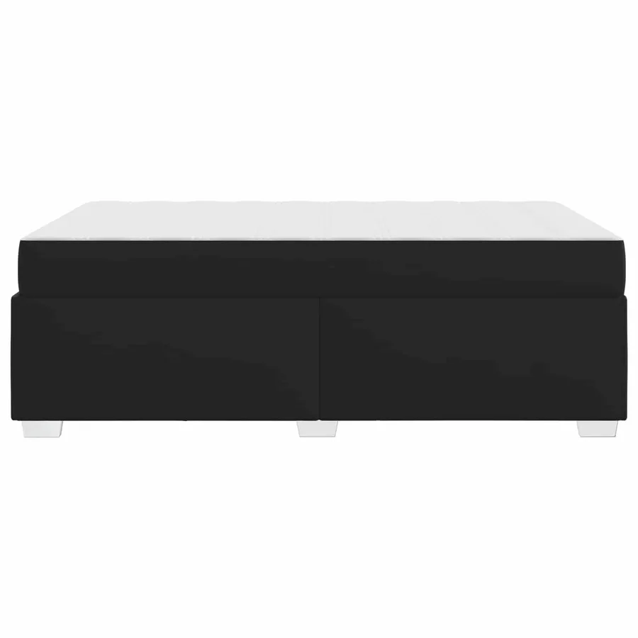 Cadre de lit avec matelas Noir 120 x 200 cm tissu - 7
