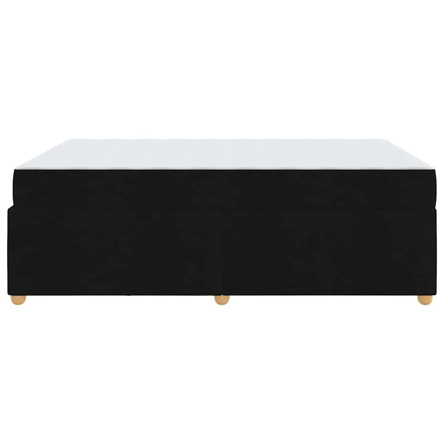 Cadre de lit avec matelas Noir 160 x 200 cm tissu - 6