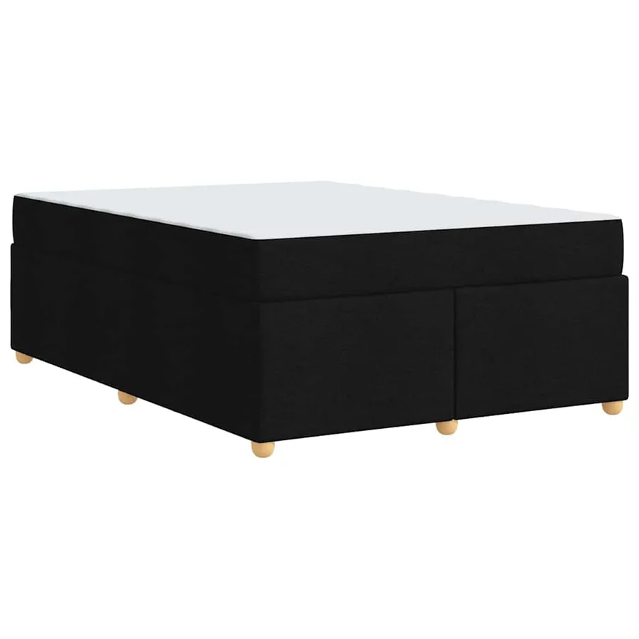 Cadre de lit avec matelas Noir 160 x 200 cm tissu - 7