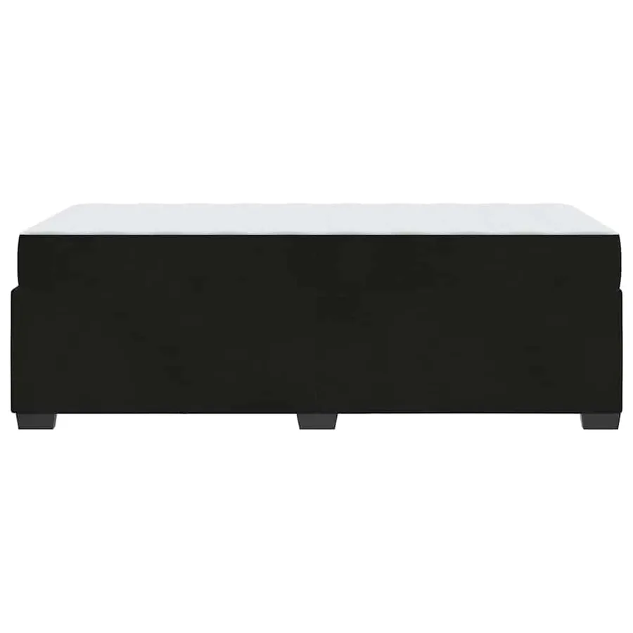 Cadre de lit avec matelas Noir 90 x 190 cm tissu - 6