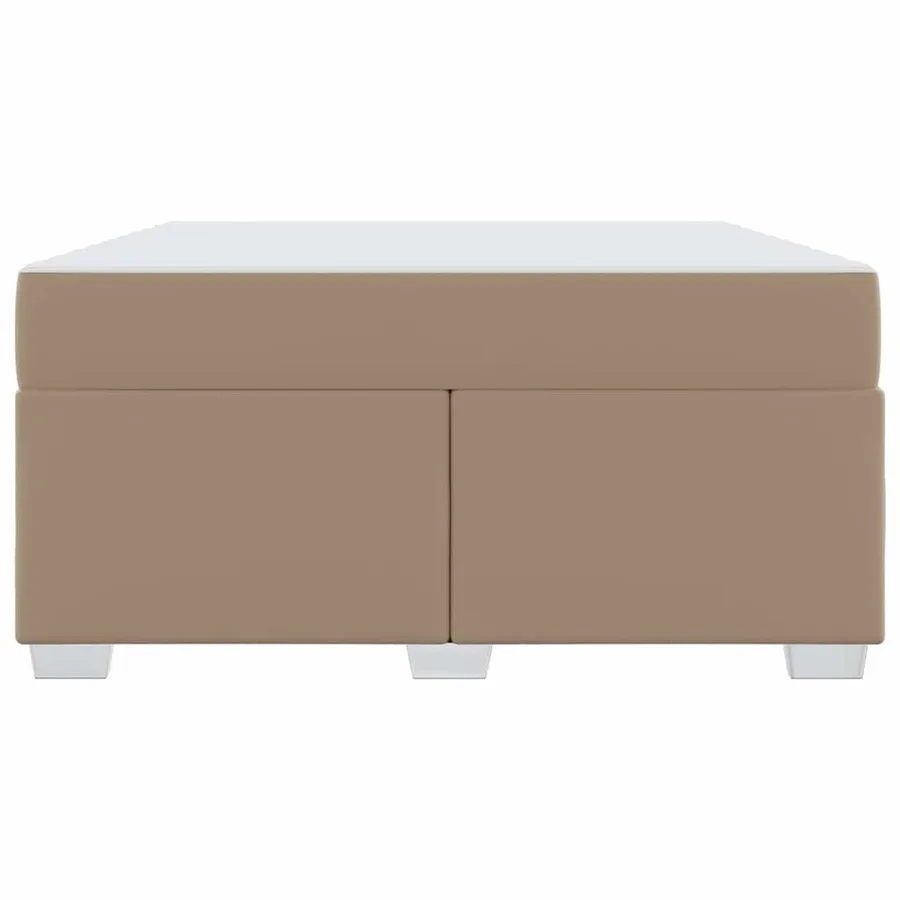 Cadre de lit avec matelas Cappuccino 140 x 200 cm tissu - 5